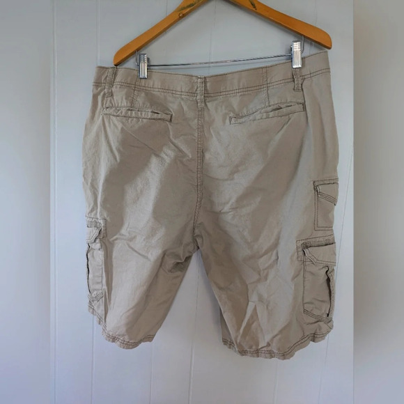 IronFlex Cargo Shorts Tan size 38 Work Carpenter Flex‎ Cotton Lightweight 2 set - Picture 3 of 9